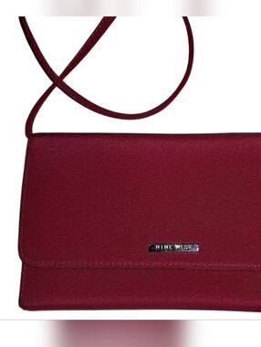 Nine West Wine Red Crossbody Clutch